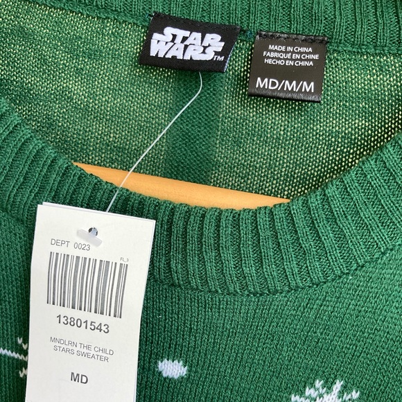 New Star Wars The Child Grogu Baby Yoda Sweater - Picture 3 of 4